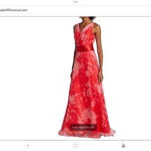 🔥🔥Rene Ruiz collection chiffon v neck tie dye gown🔥🔥